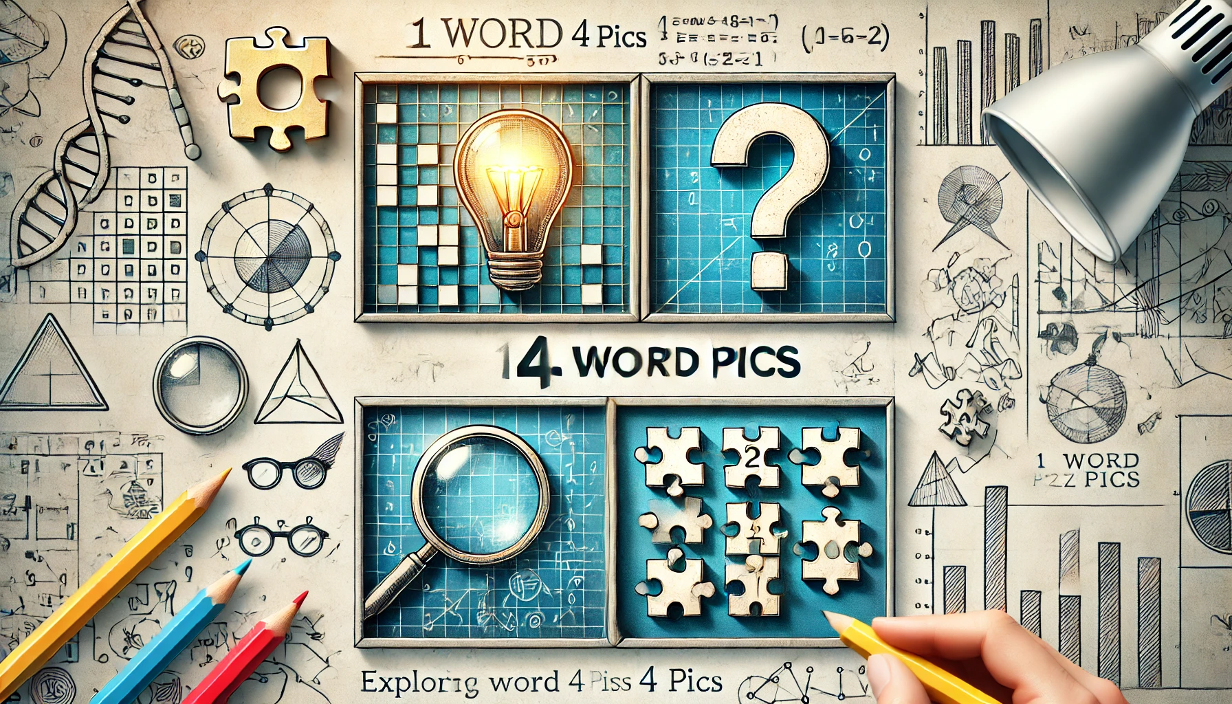 Exploring the Hidden Math Behind 1 Word 4 Pics Puzzle Games