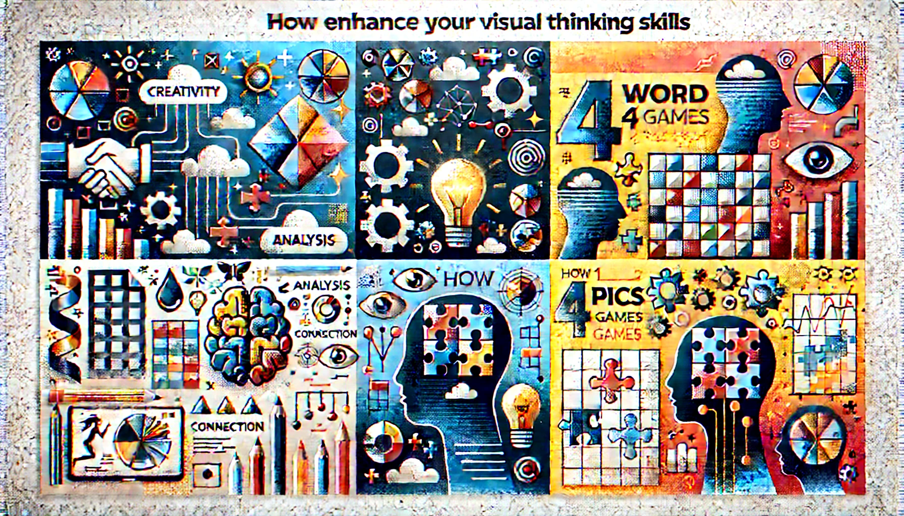 How 1 Word 4 Pics Games Enhance Your Visual Thinking Skills